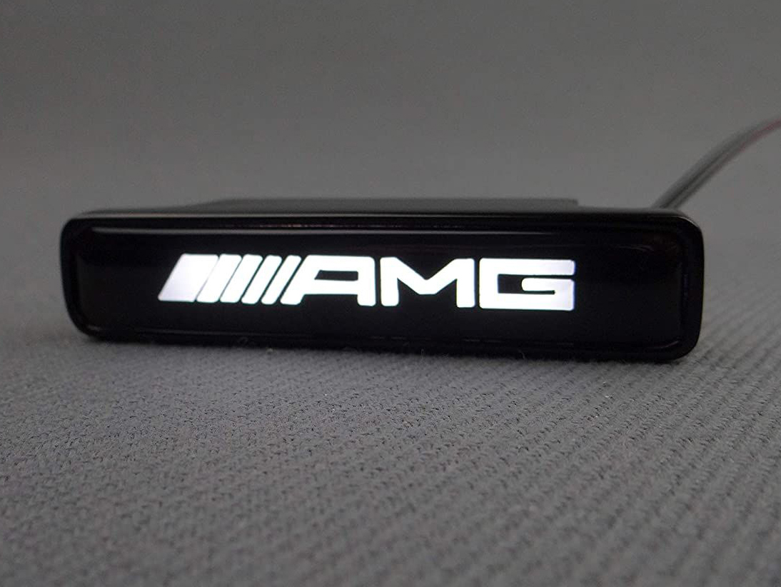 AMG LED White Badge Grille Emblem Logo for Mercedes W463A G Wagon G63 G500 G55 Mercedes-Benz
